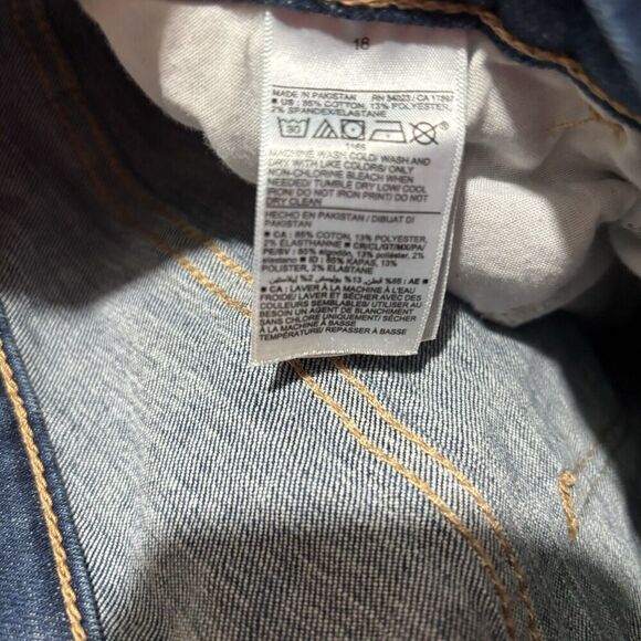 Old Navy Jeans Womens 18 Blue 360 Stretch Extra High Rise Rockstar Super Skinny - Picture 7 of 8